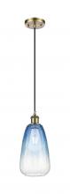 Innovations Lighting 516-1P-AB-G480-6SB - Brookhaven Almond - 1 Light - 6 inch - Antique Brass - Cord hung - Mini Pendant