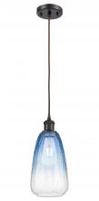 Innovations Lighting 516-1P-OB-G480-6SB - Brookhaven Almond - 1 Light - 6 inch - Oil Rubbed Bronze - Cord hung - Mini Pendant