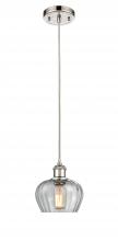 Innovations Lighting 516-1P-PN-G92 - Fenton - 1 Light - 7 inch - Polished Nickel - Cord hung - Mini Pendant