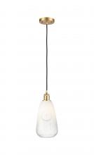 Innovations Lighting 516-1P-SG-G480-6OP - Brookhaven Almond - 1 Light - 6 inch - Satin Gold - Cord hung - Mini Pendant