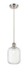 Innovations Lighting 516-1P-SN-G460-7CL - Preston Cylinder - 1 Light - 7 inch - Brushed Satin Nickel - Cord hung - Mini Pendant