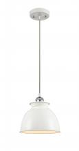 Innovations Lighting 516-1P-WPC-M14-W - Adirondack - 1 Light - 8 inch - White Polished Chrome - Cord hung - Mini Pendant