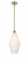 Innovations Lighting 516-1S-AB-G671-8 - Cascade - 1 Light - 8 inch - Antique Brass - Mini Pendant