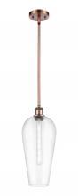 Innovations Lighting 516-1S-AC-G456-8CL - Chelsea - 1 Light - 8 inch - Antique Copper - Stem hung - Mini Pendant