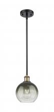 Innovations Lighting 516-1S-BAB-G483-8SL - Brookhaven Globe - 1 Light - 8 inch - Black Antique Brass - Stem hung - Mini Pendant