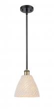 Innovations Lighting 516-1S-BAB-NBD-75-NAT - Bristol Natural - 1 Light - 6 inch - Black Antique Brass - Mini Pendant
