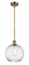 Innovations Lighting 516-1S-BB-G1214-10 - Twisted Swirl Mini Pendant