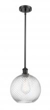 Innovations Lighting 516-1S-BK-G1214-10 - Twisted Swirl Mini Pendant