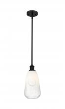 Innovations Lighting 516-1S-BK-G480-6OP - Brookhaven Almond - 1 Light - 6 inch - Matte Black - Stem hung - Mini Pendant