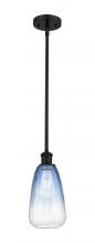 Innovations Lighting 516-1S-BK-G480-6SB - Brookhaven Almond - 1 Light - 6 inch - Matte Black - Stem hung - Mini Pendant
