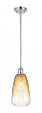Innovations Lighting 516-1S-PC-G480-6AM - Brookhaven Almond - 1 Light - 6 inch - Polished Chrome - Stem hung - Mini Pendant