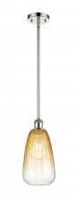 Innovations Lighting 516-1S-PN-G480-6AM - Brookhaven Almond - 1 Light - 6 inch - Polished Nickel - Stem hung - Mini Pendant