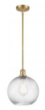 Innovations Lighting 516-1S-SG-G1214-10 - Twisted Swirl Mini Pendant