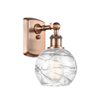 Innovations Lighting 516-1W-AC-G1213-6CL - Athens Deco Swirl - 1 Light - 6 inch - Antique Copper - Sconce
