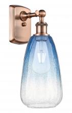 Innovations Lighting 516-1W-AC-G480-6SB - Brookhaven Almond - 1 Light - 6 inch - Antique Copper - Sconce