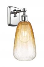 Innovations Lighting 516-1W-PC-G480-6AM - Brookhaven Almond - 1 Light - 6 inch - Polished Chrome - Sconce