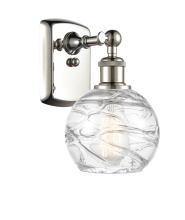 Innovations Lighting 516-1W-PN-G1213-6CL - Athens Deco Swirl - 1 Light - 6 inch - Polished Nickel - Sconce