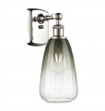 Innovations Lighting 516-1W-PN-G480-6SL - Brookhaven Almond - 1 Light - 6 inch - Polished Nickel - Sconce