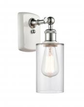 Innovations Lighting 516-1W-WPC-G802 - Clymer - 1 Light - 4 inch - White Polished Chrome - Sconce