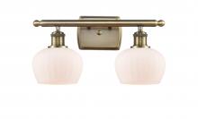 Innovations Lighting 516-2W-AB-G91 - Fenton - 2 Light - 17 inch - Antique Brass - Bath Vanity Light