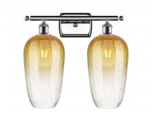 Innovations Lighting 516-2W-PC-G484-7AM - Brookhaven Flute - 2 Light - 17 inch - Polished Chrome - Bath Vanity Light