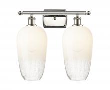 Innovations Lighting 516-2W-PN-G484-7OP - Brookhaven Flute - 2 Light - 17 inch - Polished Nickel - Bath Vanity Light