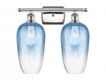 Innovations Lighting 516-2W-PN-G484-7SB - Brookhaven Flute - 2 Light - 17 inch - Polished Nickel - Bath Vanity Light