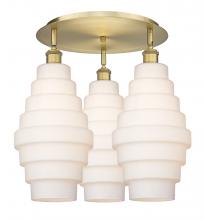 Innovations Lighting 516-3C-BB-G671-8 - Cascade - 3 Light - 20 inch - Brushed Brass - Semi-Flush Mount
