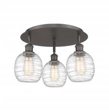 Innovations Lighting 516-3C-OB-G1013 - Belfast - 3 Light - 18 inch - Oil Rubbed Bronze - Semi-Flush Mount