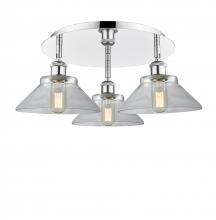 Innovations Lighting 516-3C-PC-G132 - Orwell - 3 Light - 20 inch - Polished Chrome - Semi-Flush Mount