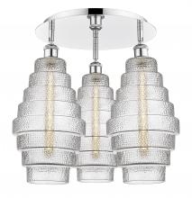 Innovations Lighting 516-3C-PC-G672-8 - Cascade - 3 Light - 20 inch - Polished Chrome - Flush Mount