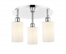 Innovations Lighting 516-3C-PC-G801 - Clymer - 3 Light - 16 inch - Polished Chrome - Semi-Flush Mount