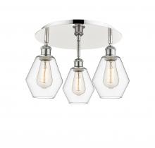 Innovations Lighting 516-3C-PN-G652-6 - Cindyrella - 3 Light - 18 inch - Polished Nickel - Semi-Flush Mount