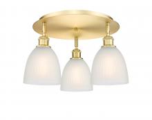 Innovations Lighting 516-3C-SG-G381 - Castile - 3 Light - 18 inch - Satin Gold - Semi-Flush Mount