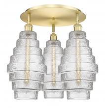 Innovations Lighting 516-3C-SG-G672-8 - Cascade - 3 Light - 20 inch - Satin Gold - Flush Mount