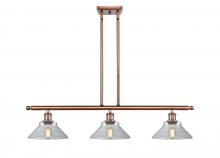 Innovations Lighting 516-3I-AC-G132 - Orwell - 3 Light - 36 inch - Antique Copper - Stem hung - Island Light