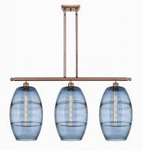 Innovations Lighting 516-3I-AC-G557-10BL - Vaz - 3 Light - 37 inch - Antique Copper - Stem hung - Island Light