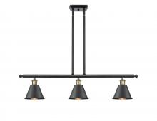 Innovations Lighting 516-3I-BAB-M8 - Smithfield - 3 Light - 36 inch - Black Antique Brass - Stem hung - Island Light