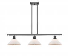 Innovations Lighting 516-3I-BK-G131 - Orwell - 3 Light - 36 inch - Matte Black - Stem hung - Island Light