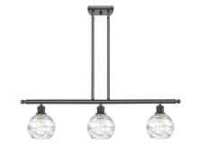 Innovations Lighting 516-3I-OB-G1213-6CL - Athens Deco Swirl - 3 Light - 36 inch - Oil Rubbed Bronze - Stem Hung - Island Light