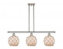Innovations Lighting 516-3I-PN-G121-8RB - Farmhouse Rope - 3 Light - 36 inch - Polished Nickel - Stem hung - Island Light