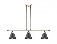Innovations Lighting 516-3I-PN-M8-BK - Smithfield - 3 Light - 36 inch - Polished Nickel - Stem hung - Island Light