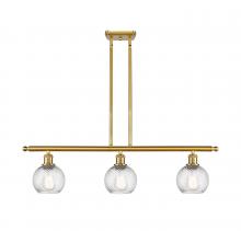 Innovations Lighting 516-3I-SG-G1214-6 - Small Twisted Swirl 3 Light Island Light part of the Ballston Collection