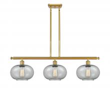 Innovations Lighting 516-3I-SG-G247 - Gorham - 3 Light - 36 inch - Satin Gold - Stem hung - Island Light