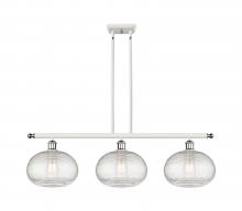 Innovations Lighting 516-3I-WPC-G555-10CL - Ithaca - 3 Light - 37 inch - White Polished Chrome - Stem hung - Island Light