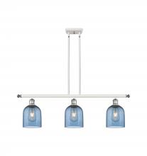 Innovations Lighting 516-3I-WPC-G558-6BL - Bella - 3 Light - 36 inch - White Polished Chrome - Stem hung - Island Light