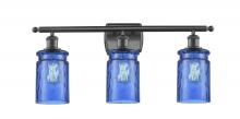 Innovations Lighting 516-3W-BK-G352-BL - Candor 3 Light Bath Vanity Light