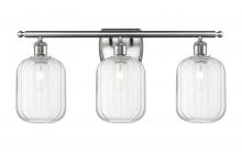 Innovations Lighting 516-3W-SN-G460-7CL - Preston Cylinder - 3 Light - 27 inch - Brushed Satin Nickel - Bath Vanity Light