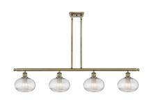 Innovations Lighting 516-4I-AB-G555-8CL - Ithaca - 4 Light - 48 inch - Antique Brass - Stem hung - Island Light