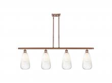 Innovations Lighting 516-4I-AC-G480-6OP - Brookhaven Almond - 4 Light - 48 inch - Antique Copper - Stem Hung - Island Light